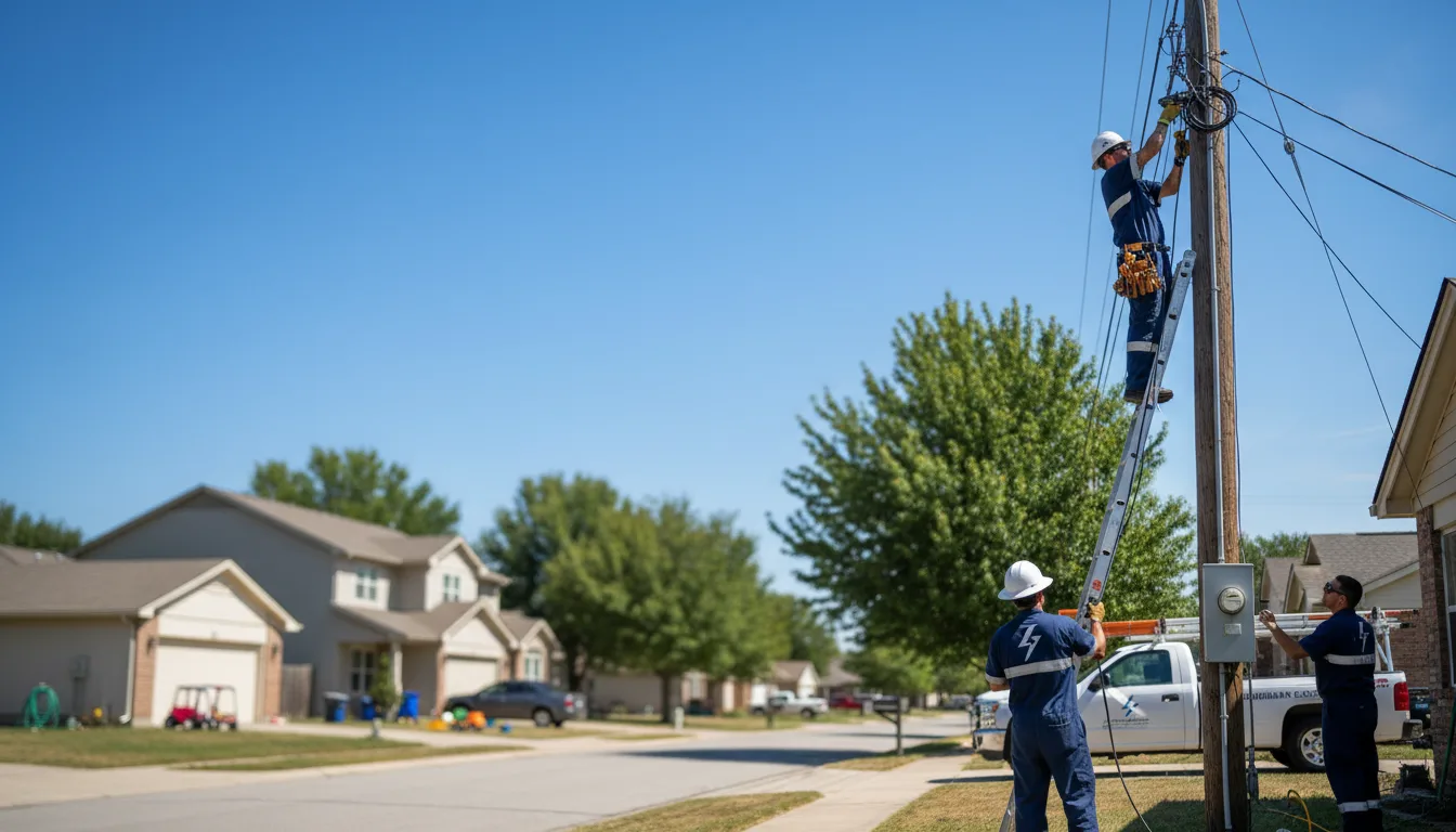 Residential electrician providing installation services in Grover, NC